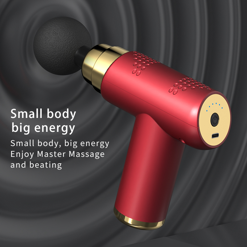 Full Body Massager Portable Massage Gun Electric Percussion Pistol Massager For Body Neck Back Deep Tissue Muscle Relaxation Pain Relief Fitness 23083