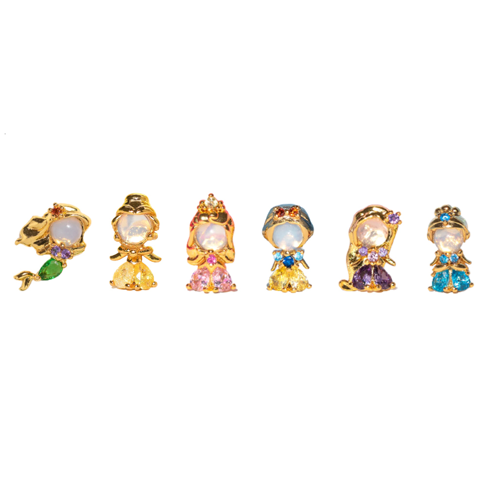 Charm 4PCS Set 925 Silver Needles Ins Colorful Zircon Stud Earrings For Women Jewelry Exquisite Cute Earring Party Gift Wholesale 230830