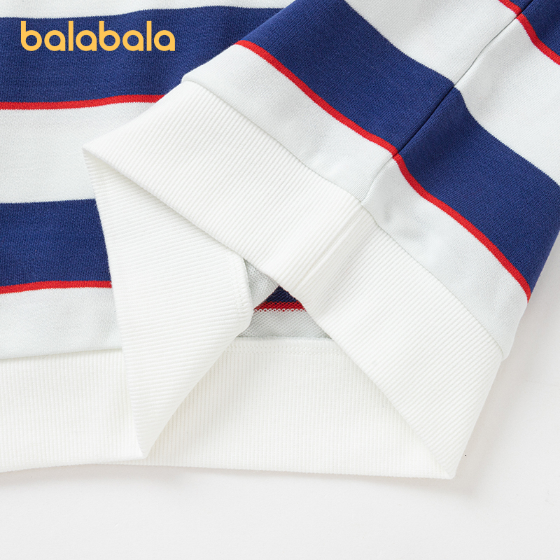 Hoodies Sweatshirts Balabala Toddler 2023 Boy Sweater Spring Autumn Fashion Striped Long Sleeved T Shirt Top 230830