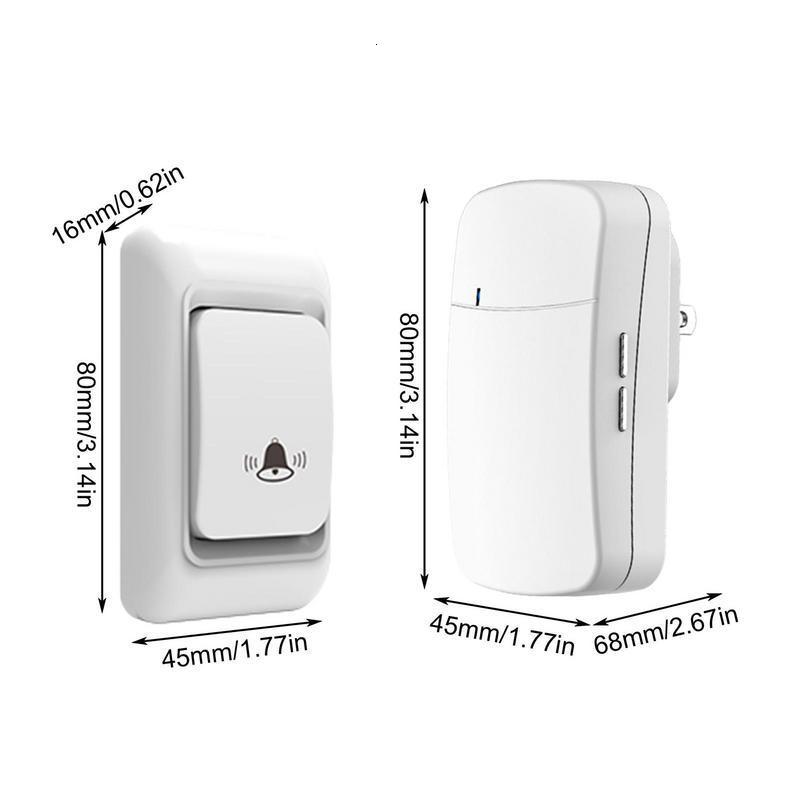 Video Door Phones Intelligent Outdoor Wireless Doorbell IP68 Waterproof USB Powered 38 Rings Smart Bell Chime Security Alarm 230830