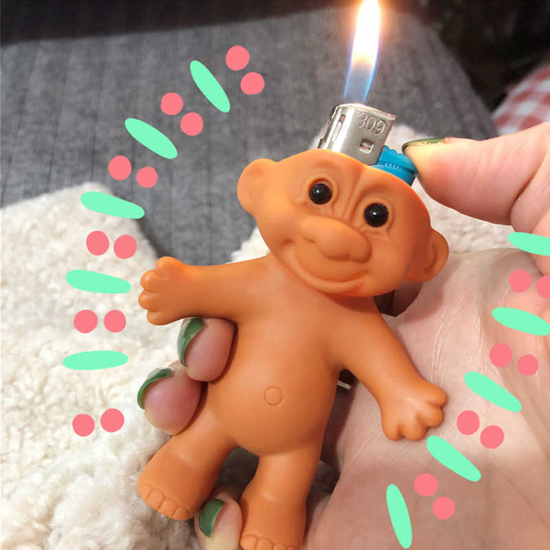 DIY Rubber Doll Lighter Case for Clipper Bic Funny Cute Trolldroll Armor Shell Cover Christmas Valentine Gift RB59 W260202