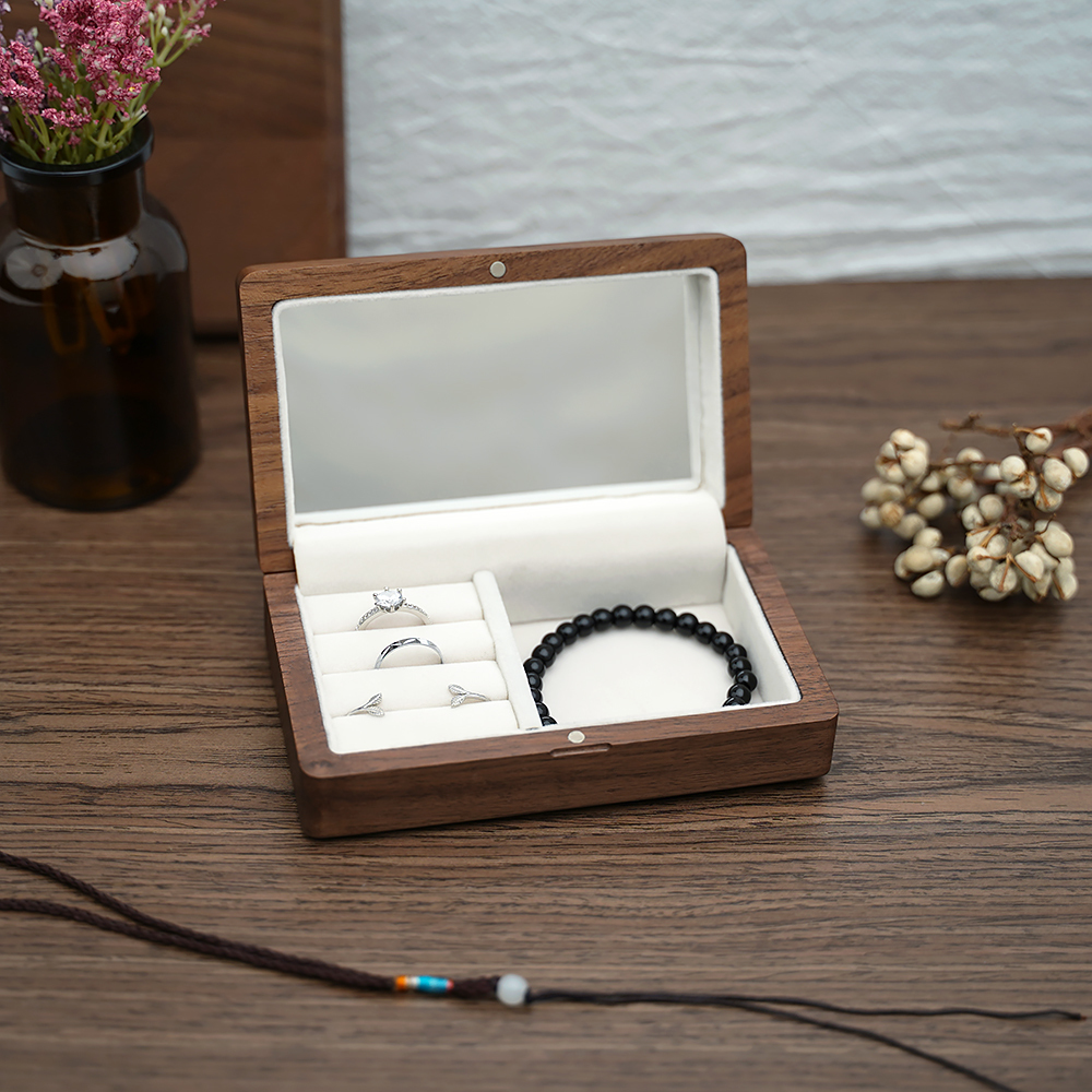 Jewelry Boxes Travel Retro Wood box Wooden Jewelry Packing Case Wedding Ring Necklace Bracelet Organizer Women Men Display Box Gift for Couple 230831