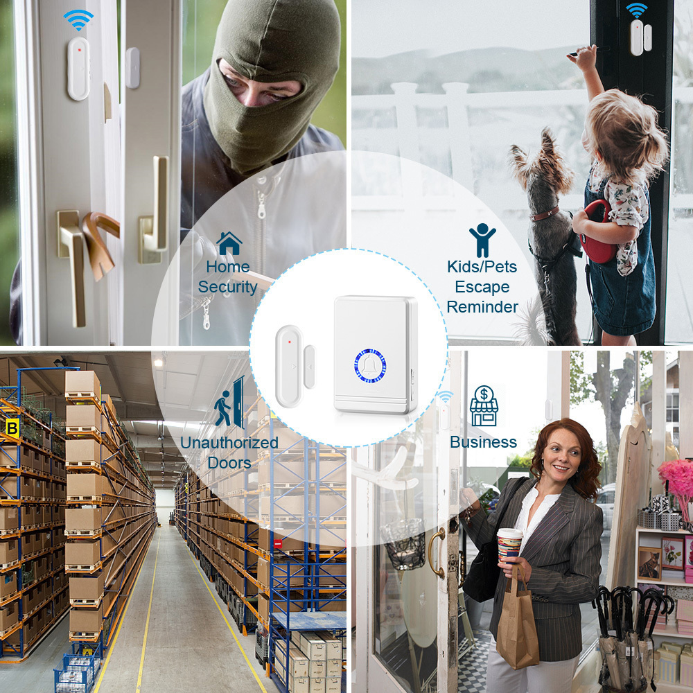 Video Door Phones Sectyme Opening Sensor Wireless And Window Security Alarm Home Open Chime Fast Delivery 230830