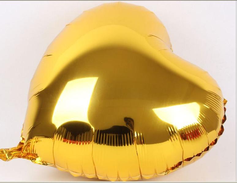 Foil Balloons Love Heart Shape Balloon Propose Balloon Wedding Valentine's Day Decorative Balloon Random Colour ZZ