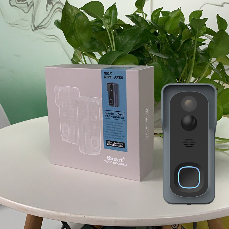 Video Door Phones WiFi Doorbell 1080P HD Support Google Alexa Voice Control Battery Chime Cloud Storage Night Vision Smart Home Security 230830