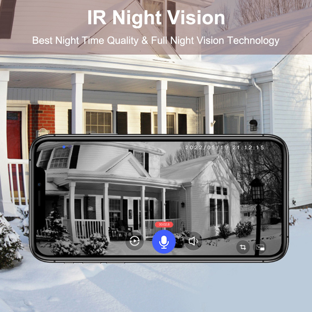 Video Door Phones WiFi Doorbell Camera CMOS Sensor Detection Infrared Night Vision Real time Monitor Cloud Storage Waterproof Function 230830