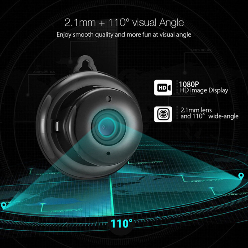 Mini Cameras V380 Pro Camera Wifi HD Wide Angle IP Night Vision Security Micro Camcorde Home Smart CCTV Motion Detection Video DVR Cam 230830bj