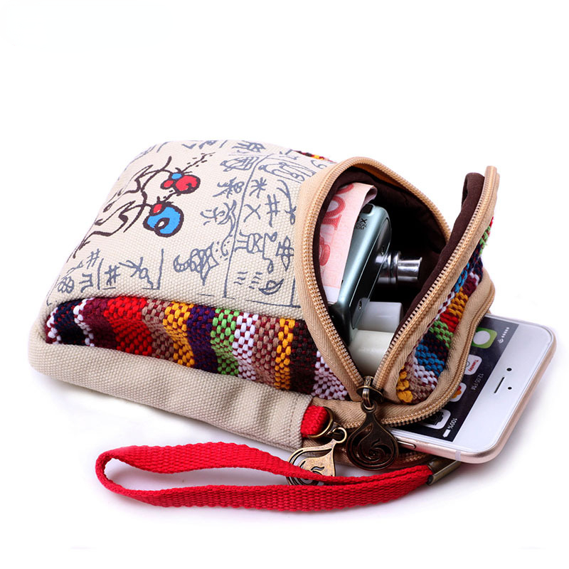Evening Bag s Ethnic Style Small Mobile Phone Bag Female Embroidery Canvas Crossbody Shoulder Messenger for Ladies Girl Student 230831
