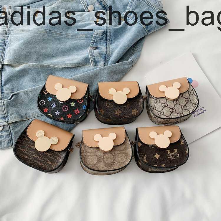 Kids Designer Bags Girls Cartoon Cute Mini Bag Children Floral Letter Change Purse INS Girl Animal Style Printed Chain Messenger Bag S416
