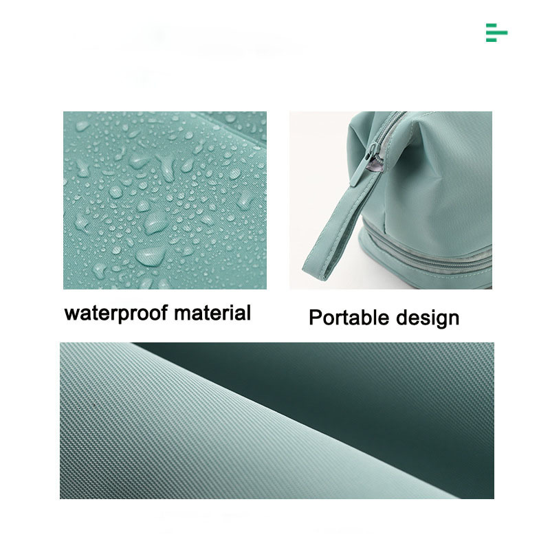 Cosmetic Bags Cases Personalized Simple Nylon High Texture Storage Bag Custom Embroidery Double Wash Capacity Eyebrow Portable Makeup 230831