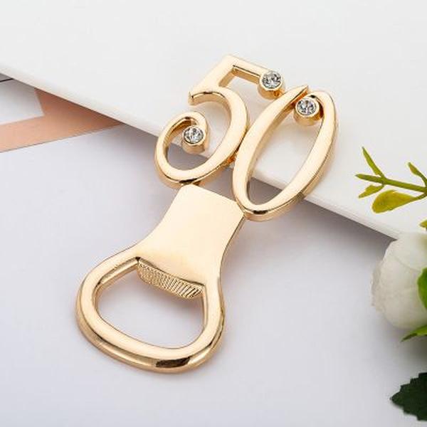 2019 new beautiful birthday party gift explosion gold number wedding beer bottle opener into the store to choose more styles ZZ