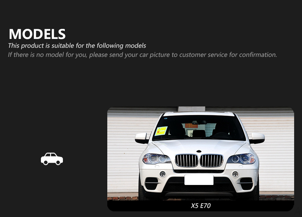 LED Laser Style Headlight for BMW X5 Running Headlights 2007-2013 E70 High Low Beam DRL Signal Lamp