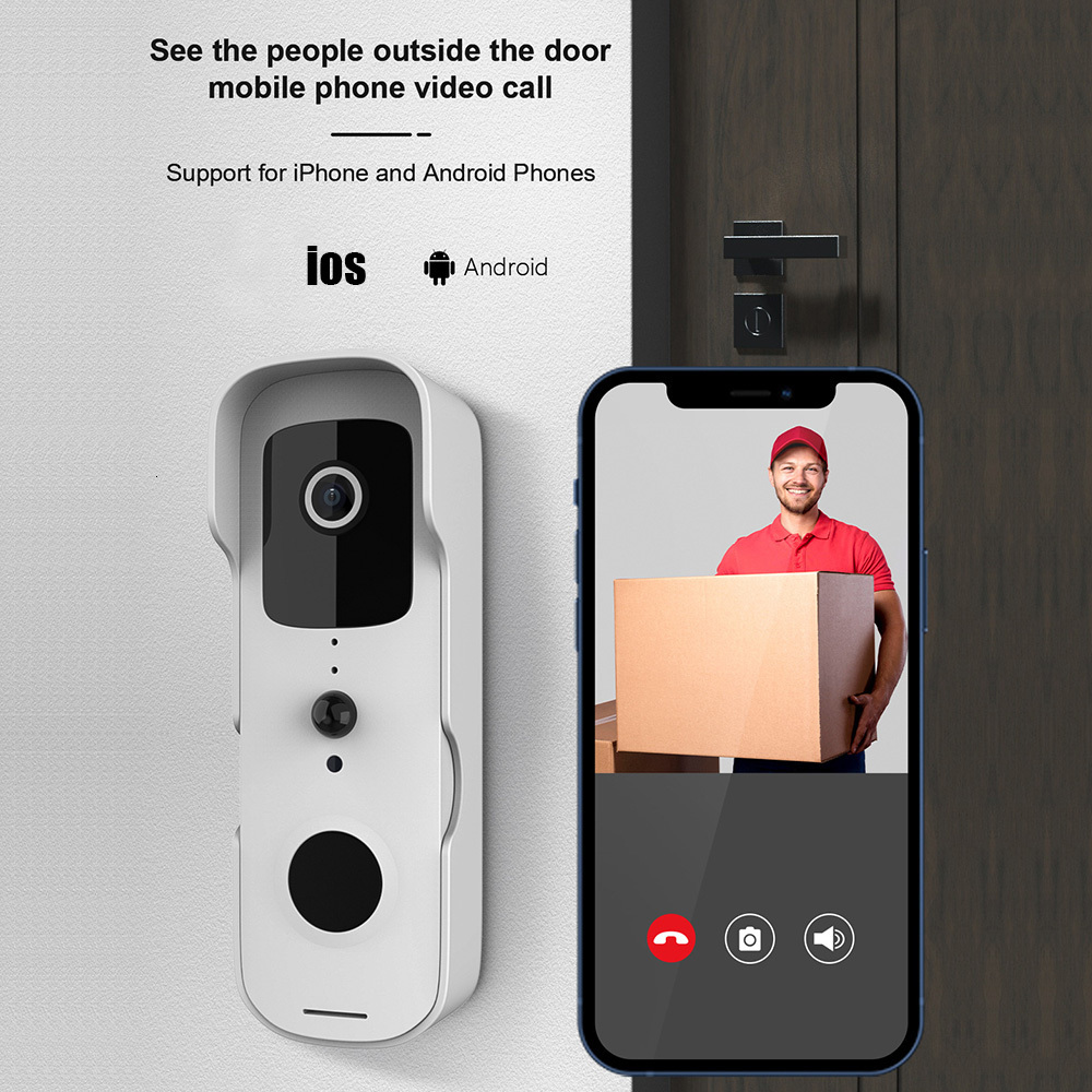 Video Door Phones Smart Doorbell Home Wireless WiFi Camera Waterproof Outdoor Intelligent wireless visual doorbell 230830