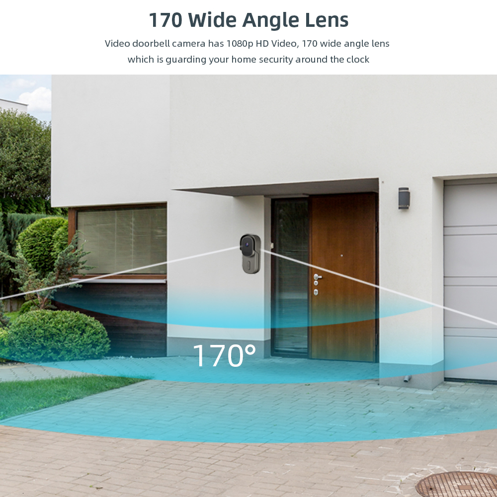 Video Door Phones Tuya Doorbell WiFi Wireless Wired Bell DC AC Battery Powered 1080P 2MP Waterproof with Alexa Google bell Camera 230830