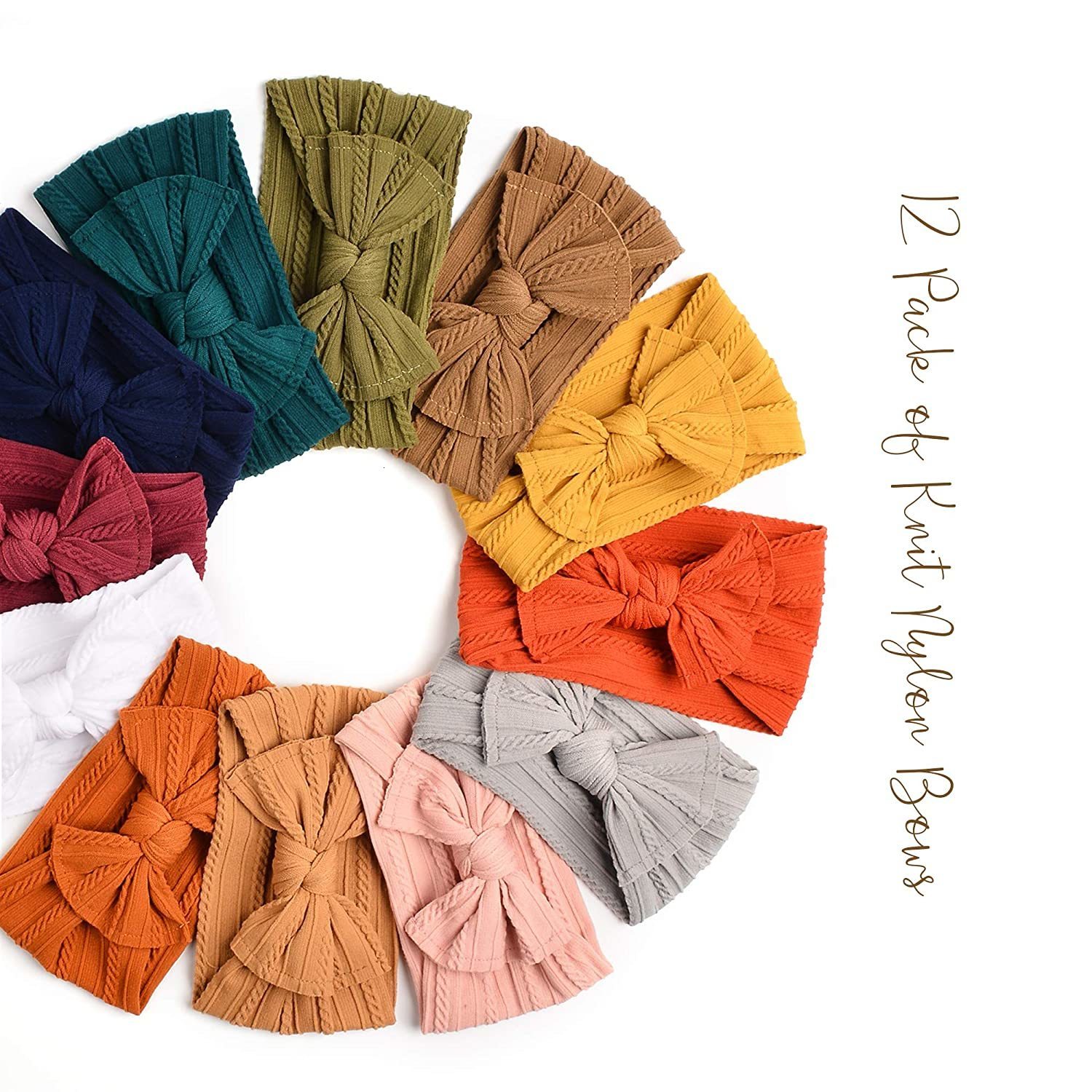 Hair Accessories 12 Pack Baby Nylon Headbands Hairbands Hair Bow Elastics Handmade Hair Accessories for Baby Girls born Infant Toddlers Kids 230830