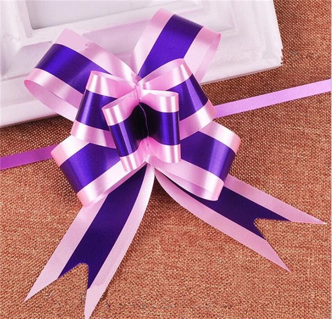 Party Decoration 20pcs Pull Flower Wedding Decoration Snow Gauze Ribbon Bow Hand Pull Flower Ribbon Holiday Gift Decoration Packaging ZZ