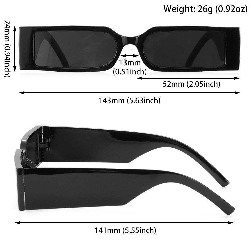 Fashion Sunglasses Frames Vintage Rectangle for Women Men Retro Small Frame Sun Glasses Hip Hop Shades UV400 Eyewear 230831