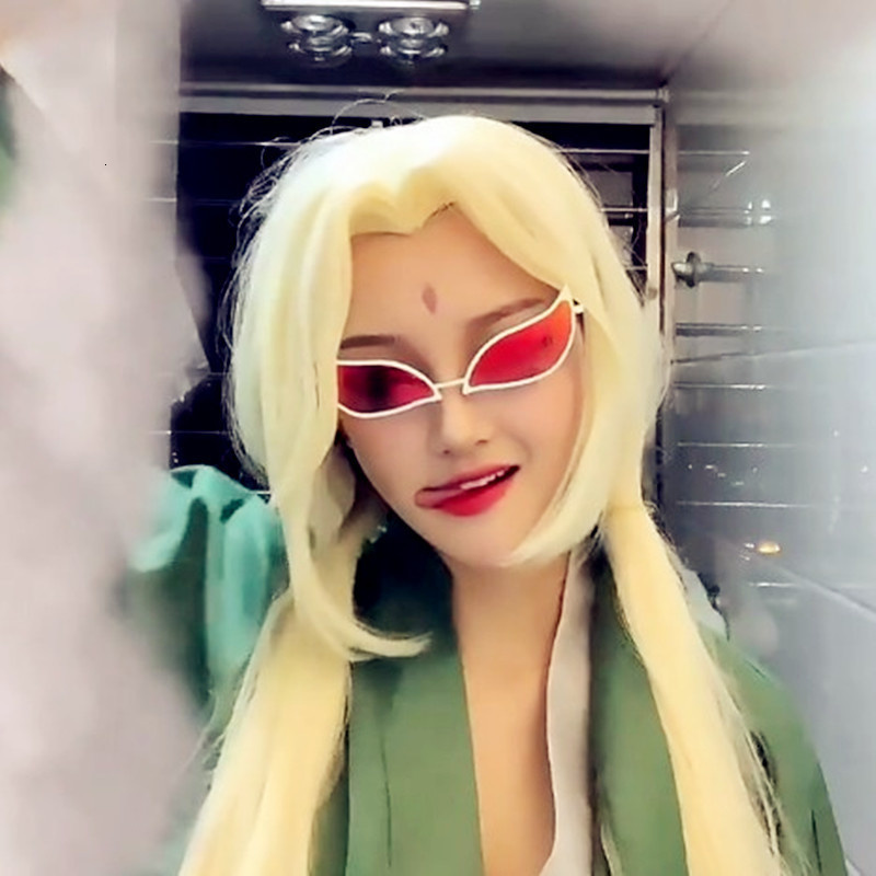 Fashion Sunglasses Frames Anime Character Donquixote Doflamingo with Glasses Accessories Cosplay Props 230831