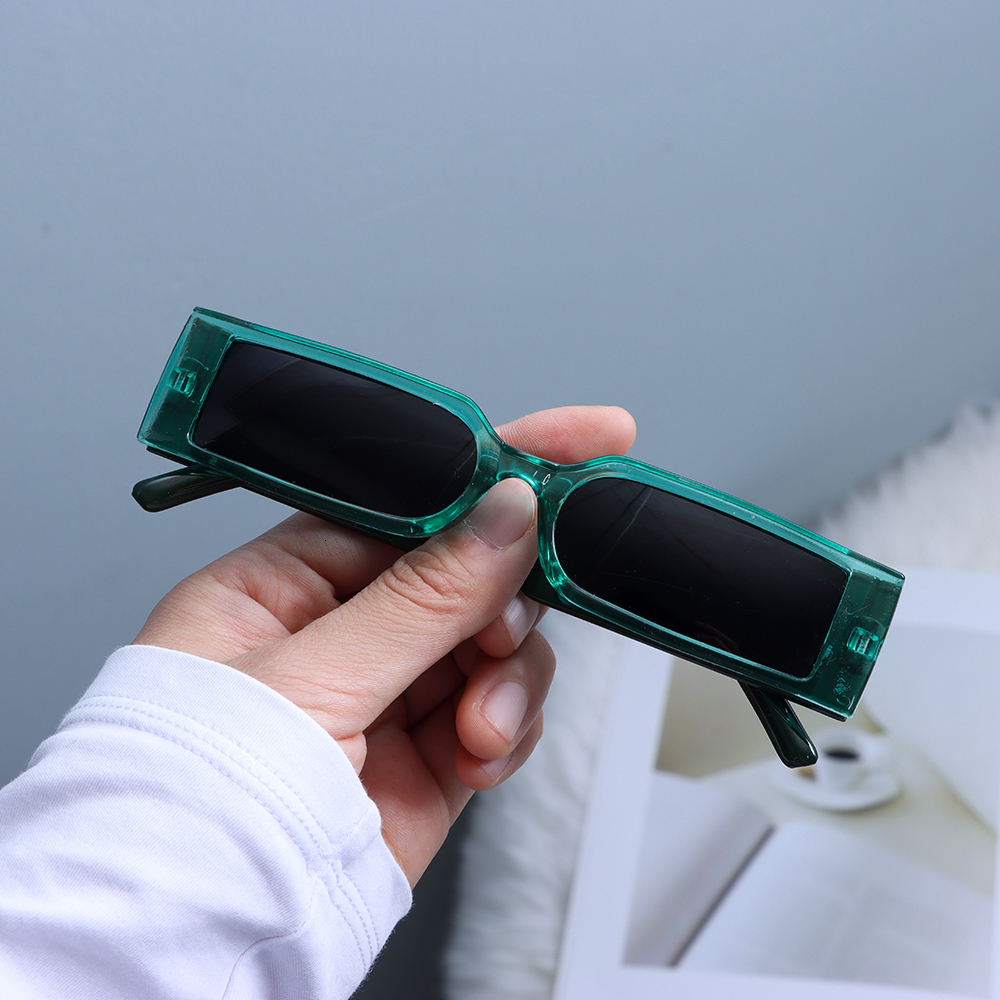 Fashion Sunglasses Frames Vintage Rectangle for Women Men Retro Small Frame Sun Glasses Hip Hop Shades UV400 Eyewear 230831