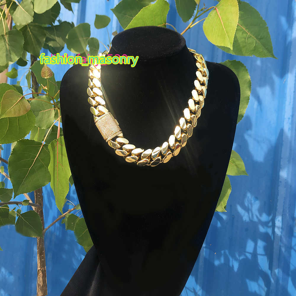 Pendant Necklaces Wholesale Choker 18k Gold Custom Gold Cuban Link Chain 24k Gold Cuban Miami 20mm