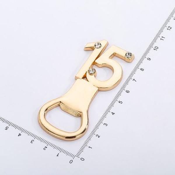 2019 new beautiful birthday party gift explosion gold number wedding beer bottle opener into the store to choose more styles ZZ