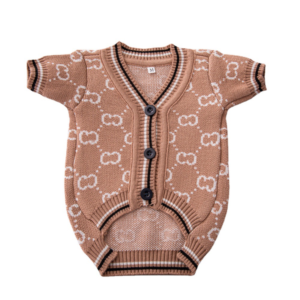 Outdoor Coats for Dog Designer Dog Clothes Pet Sweater Winter Warm Knitted Weather Pets 966