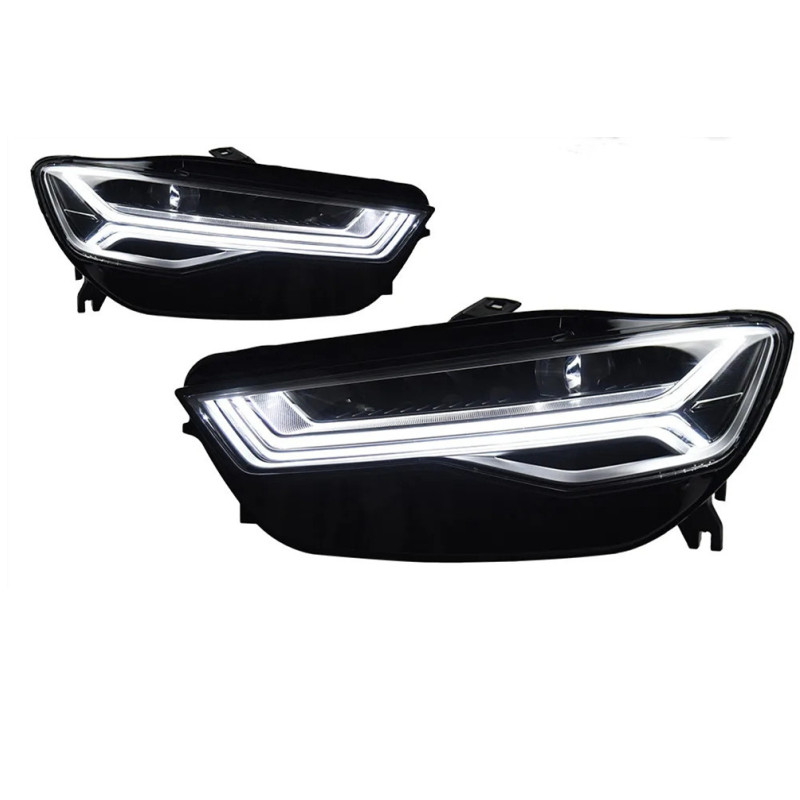 Modified LED Headlight For A6 C7 Headlights 2012-20 18 C7Pa Matrix Style LED Daytime Lights Dynamic Turn Signal