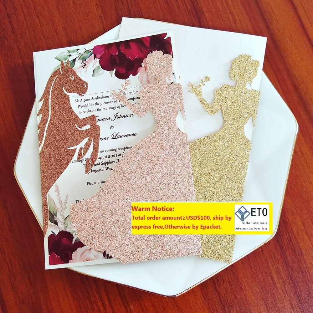 Greeting Cards Wedding Invitation Card Highend Suit Laser Cutout Private CustomGreeting ZZ