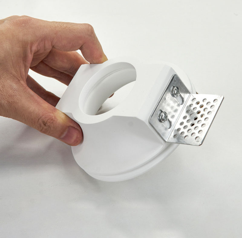 Recessed LED Gypsum DownLights Square Round North America Gypsum Ceiling Hole Light Anti Glare Ceiling Lamp Bulb Not Included