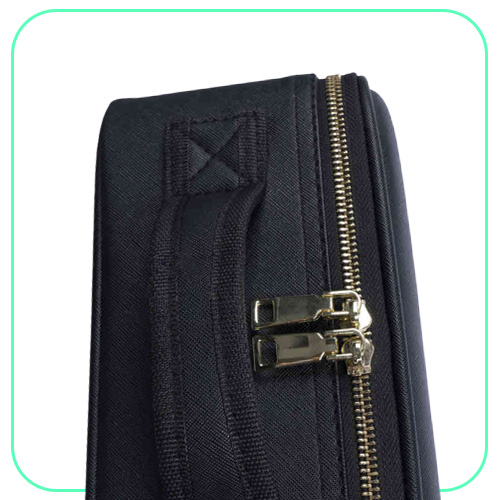NXY cosmetic bags New travel makeup bag cases eva vanity case with led 3 lights mirror 220118