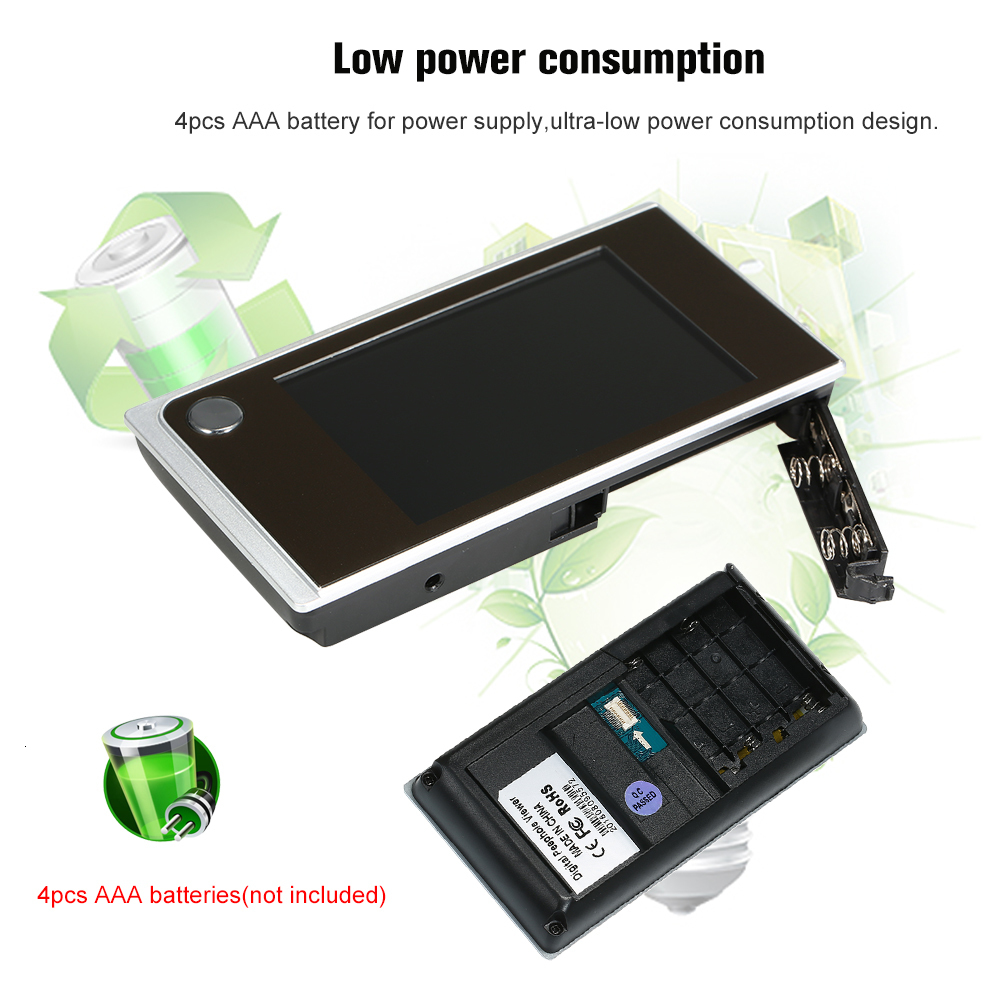 Video Door Phones Digital Camera 3 5inch LCD Color Screen 120 Degree Peephole Viewer Eye Batteries are not included 230830