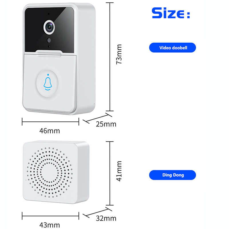 Video Door Phones WiFi Doorbell Smart Home Wireless Security Protection Camera Ring Bell Intercom Night Vision Rechargeable Kement APP 230830
