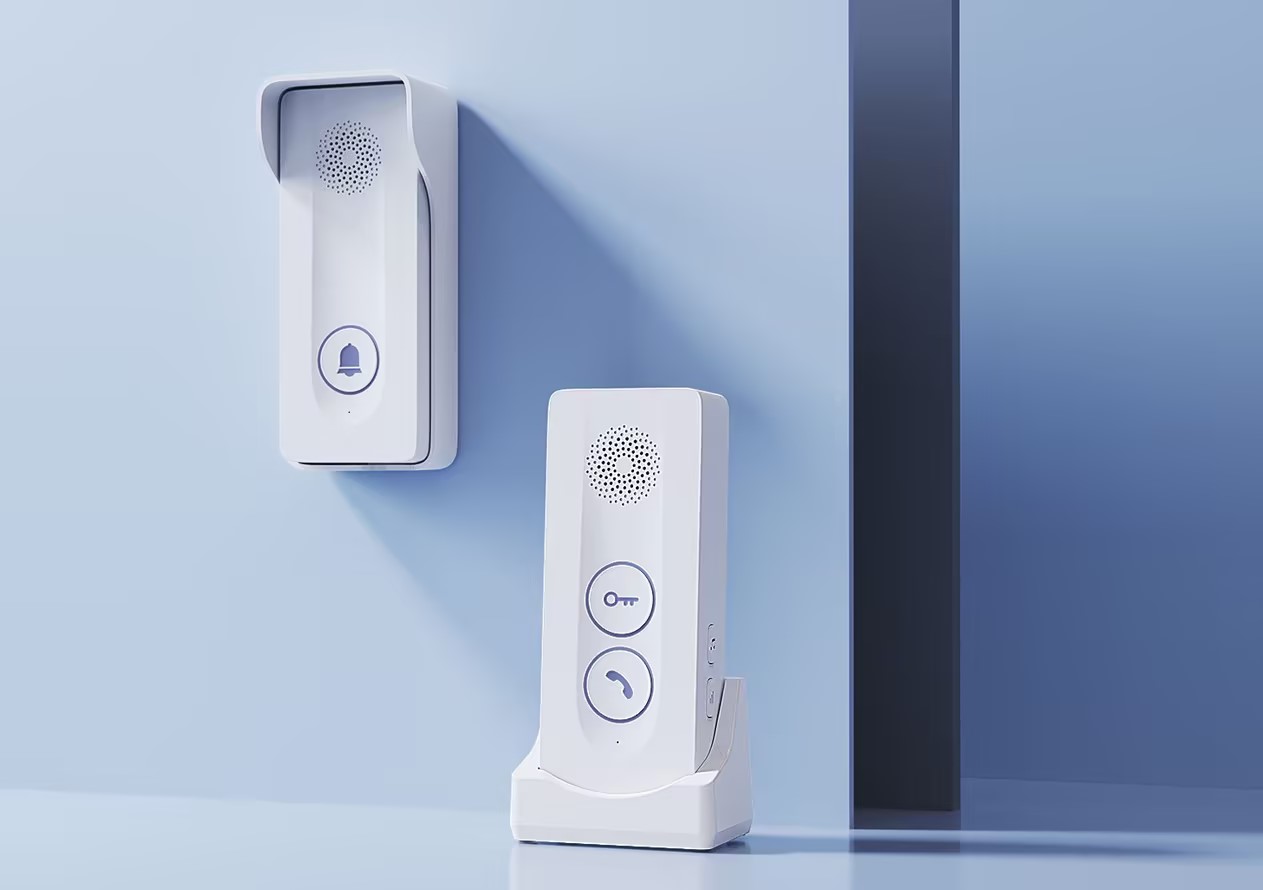 builtin wireless signal twoway intercom onebutton remote unlocking wireless intercom doorbell