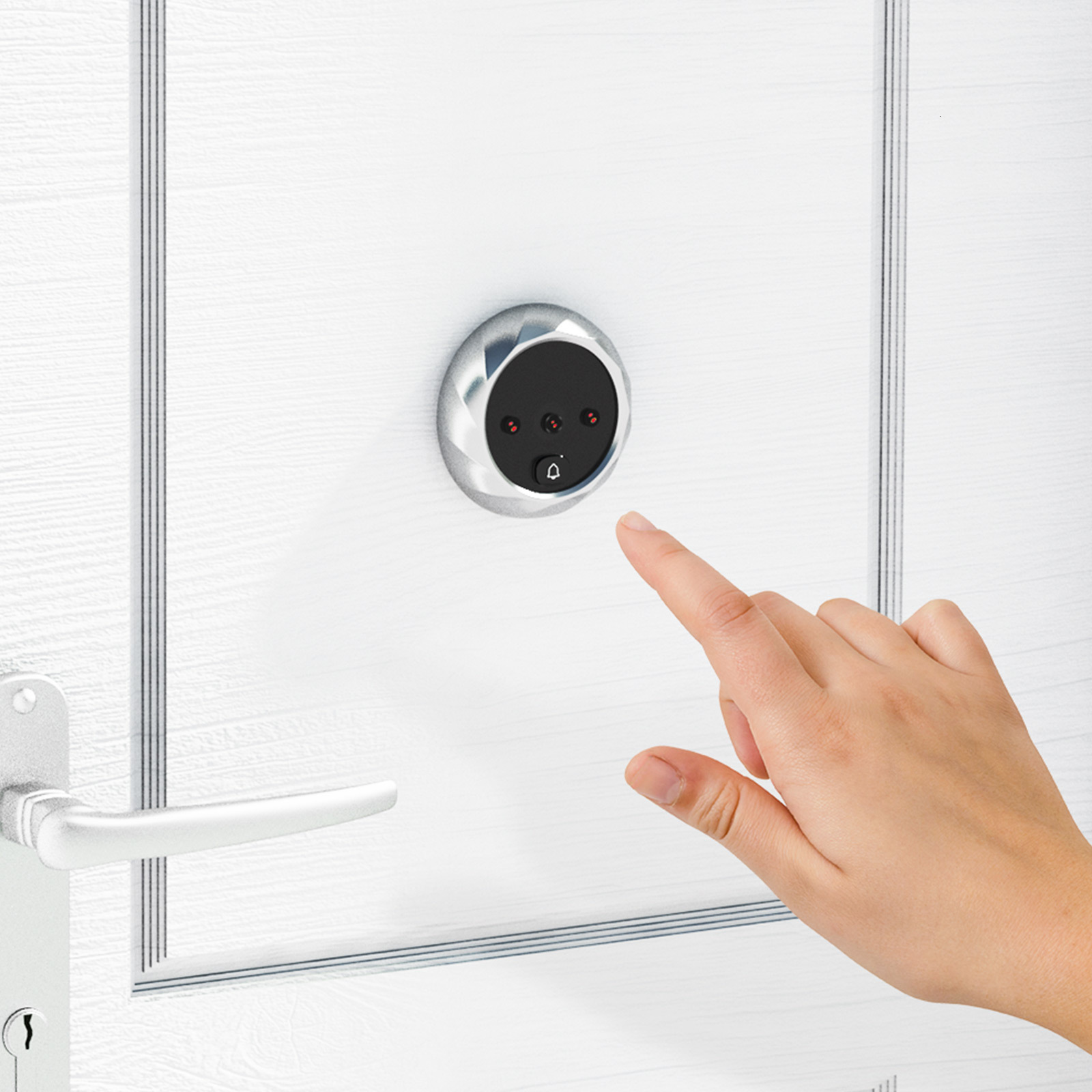 Video Door Phones TakTark Digital Viewer Integrated Doorbell with Night Vision Electronic Peephole 2 8 inch LCD Screen 230830