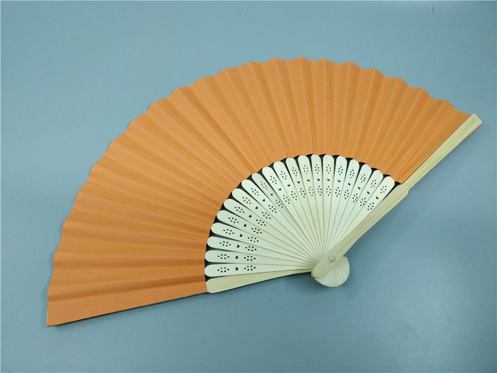 personalized paper folding hand fans wedding favors gifts bridal shower giveaways 50pcs lot wholesales ZZ