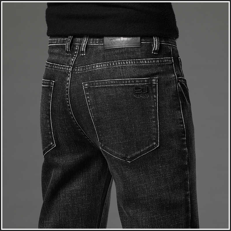 Men's Jeans 2023 Spring Autumn Clothing Youth Slim Straight Simple Fashion Fit Cotton Stretch Nostalgic Denim Y2303