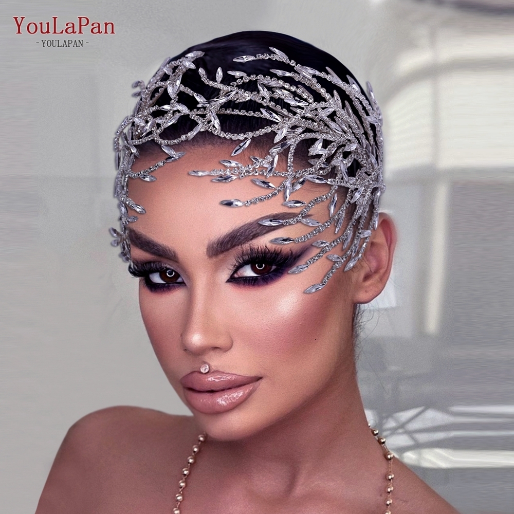 Wedding Hair Jewelry YouLaPan HP421 Shinny Brides Headband Women Tiara Wedding Hair Accessories Handmade Party Headwear Girl Hairbands 230228