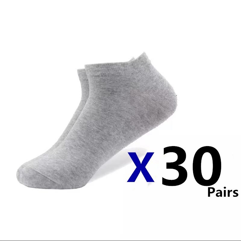Men's Socks 30pairsMen's Socks Boat Socks Solid Color Business Socks Shallow Mouth Breathable Soft Socks Gifts and Ankle Socks Wholesale 230