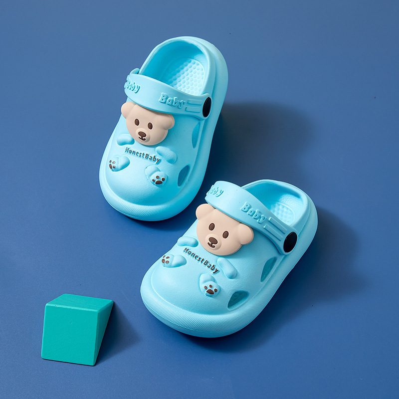 Slipper Cute Kids Slippers Bear Children Baby Home Slippers Waterproof Breathable Non-slip Boys Girls Home Shoes Summer Sandals 230301