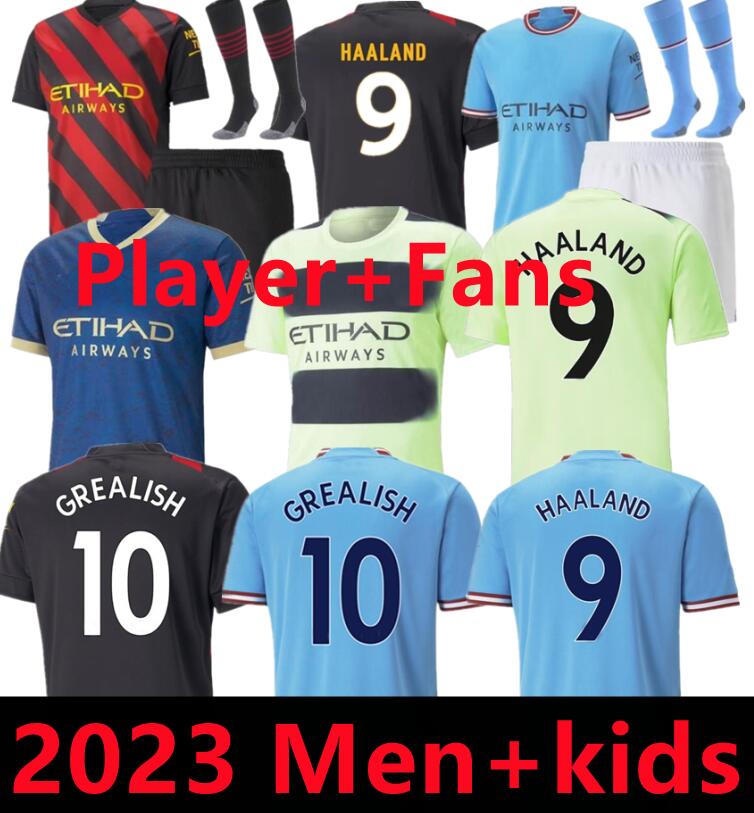 2022 2023 Manchester Player Fans HAALAND BERNARDO SOCCER JERSEYS GREALISH STERLING MAHREZ DE BRUYNE FODEN 22 23 football tops shirt kids kit sets uniform Boys youth
2022 2023 Manchester Player Fans HAALAND BERNARDO SOCCER JERSEYS GREALISH STERLING MAHREZ DE BRUYNE FODEN 22 23 football tops shirt kids kit sets uniform Boys youth