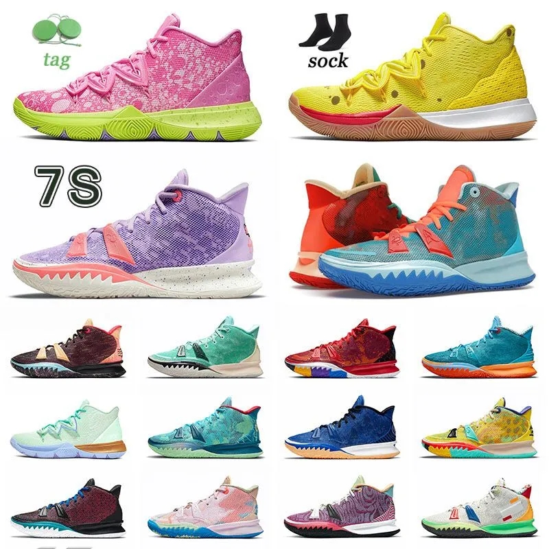 

2023 Kyries 5s kyrie 7 fire vision nature basketball shoes kyries flytrap 4 bred black 5s low spongebobs patrick soundwave 8 squidwards youth soundwave sneakers us12, Chocolate