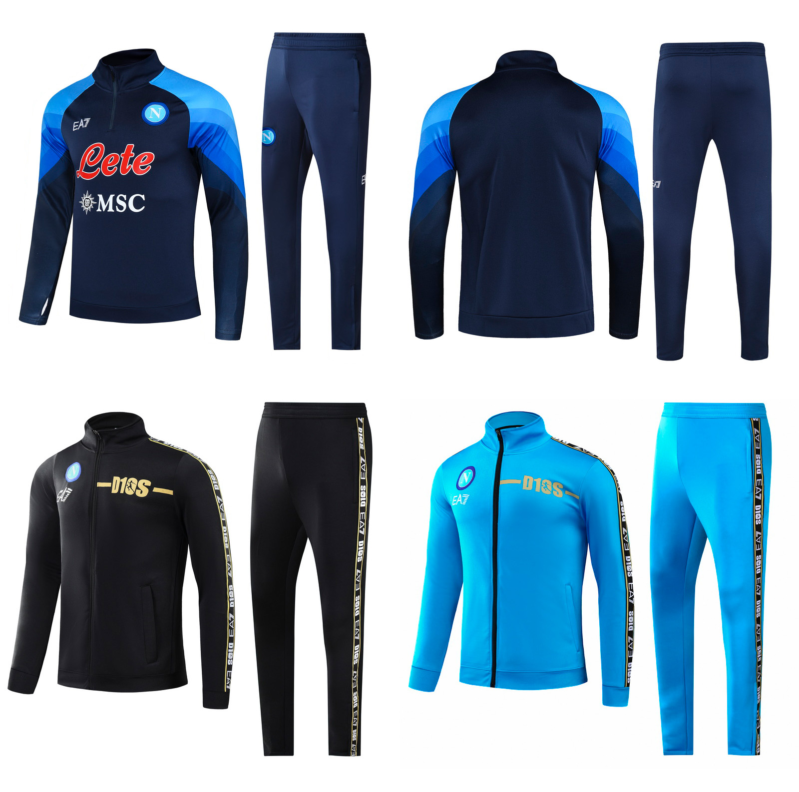 22 23 tuta Napoli soccer TrackSuit football kit 2022 2023 SSC Naples Hommes training suit wear Formation Chandal Squitude Jogging, Blue
22 23 tuta Napoli soccer TrackSuit football kit 2022 2023 SSC Naples Hommes training suit wear Formation Chandal Squitude Jogging, Blue