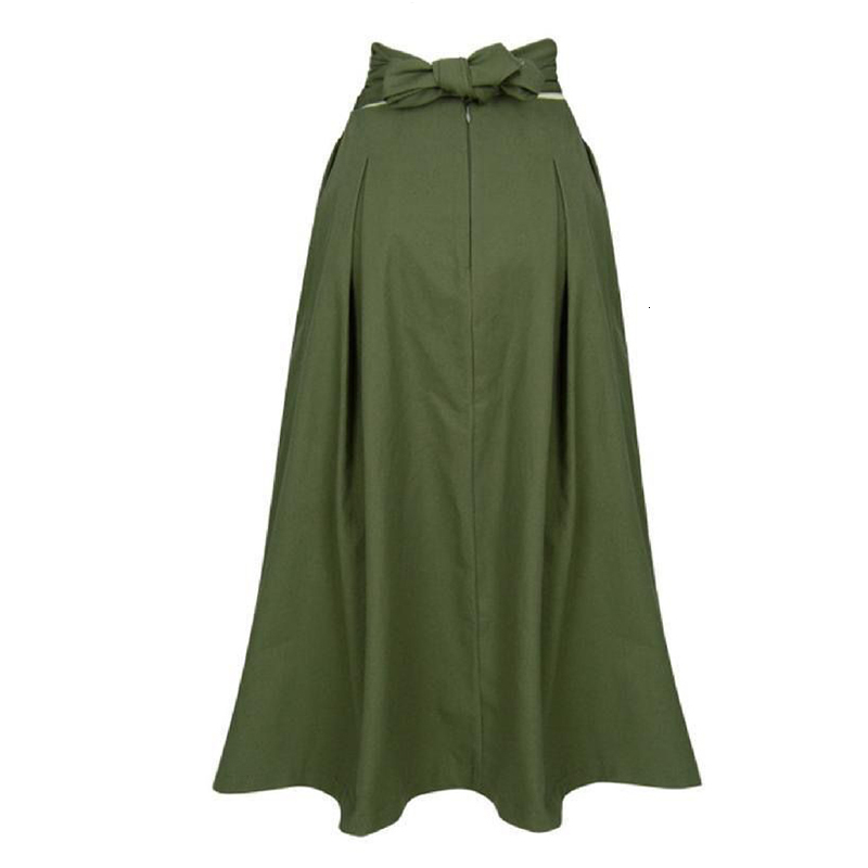Skirts Shintimes Skirts Womens Korean Fashion Solid Color Big Swing Women Skirt Long Skirt Autumn Wild High Waist Bow Slim Skirts 230301