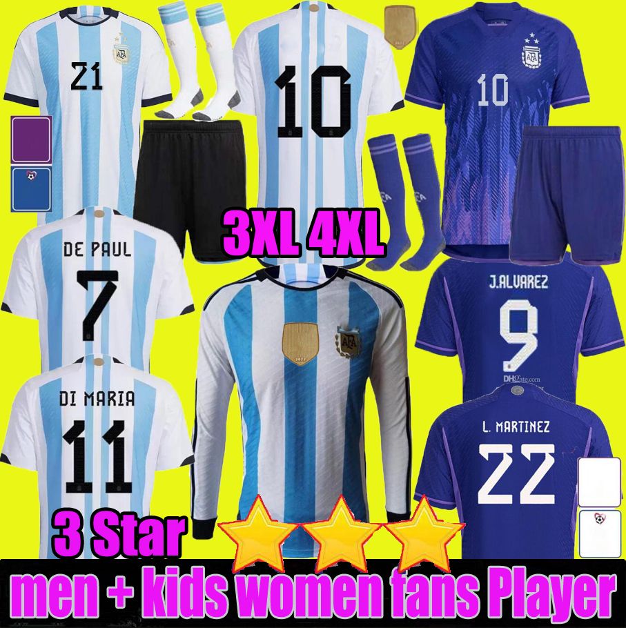 long sleeve 2022 Argentina soccer Jerseys DYBALA DE PAUL DI MARIA National Team MARADONA football shirt Fans Player 22 23 Men Women Kids kit uniforms 3XL 4XL1501
long sleeve 2022 Argentina soccer Jerseys DYBALA DE PAUL DI MARIA National Team MARADONA football shirt Fans Player 22 23 Men Women Kids kit uniforms 3XL 4XL1501