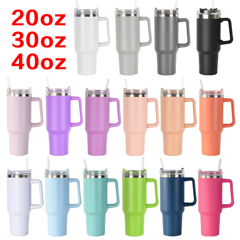 40oz Mug Tumbler With Handle Insulated Tumbler With Lids Straw Stainless Steel Coffee Tumbler Termos Cup Car Thermal Mug, Multi-color
40oz Mug Tumbler With Handle Insulated Tumbler With Lids Straw Stainless Steel Coffee Tumbler Termos Cup Car Thermal Mug, Multi-color