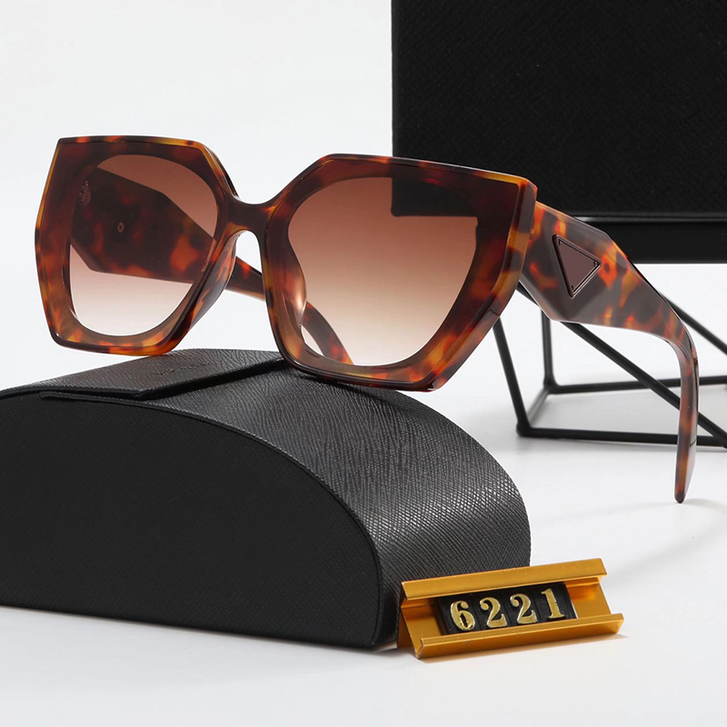 Mens Luxury Designer Sunglasses Womens Fashion Large Frame Sun Glasses UV400 Sunglass Beach Glass Triangle Letter P Eyeglasses 2303013BF