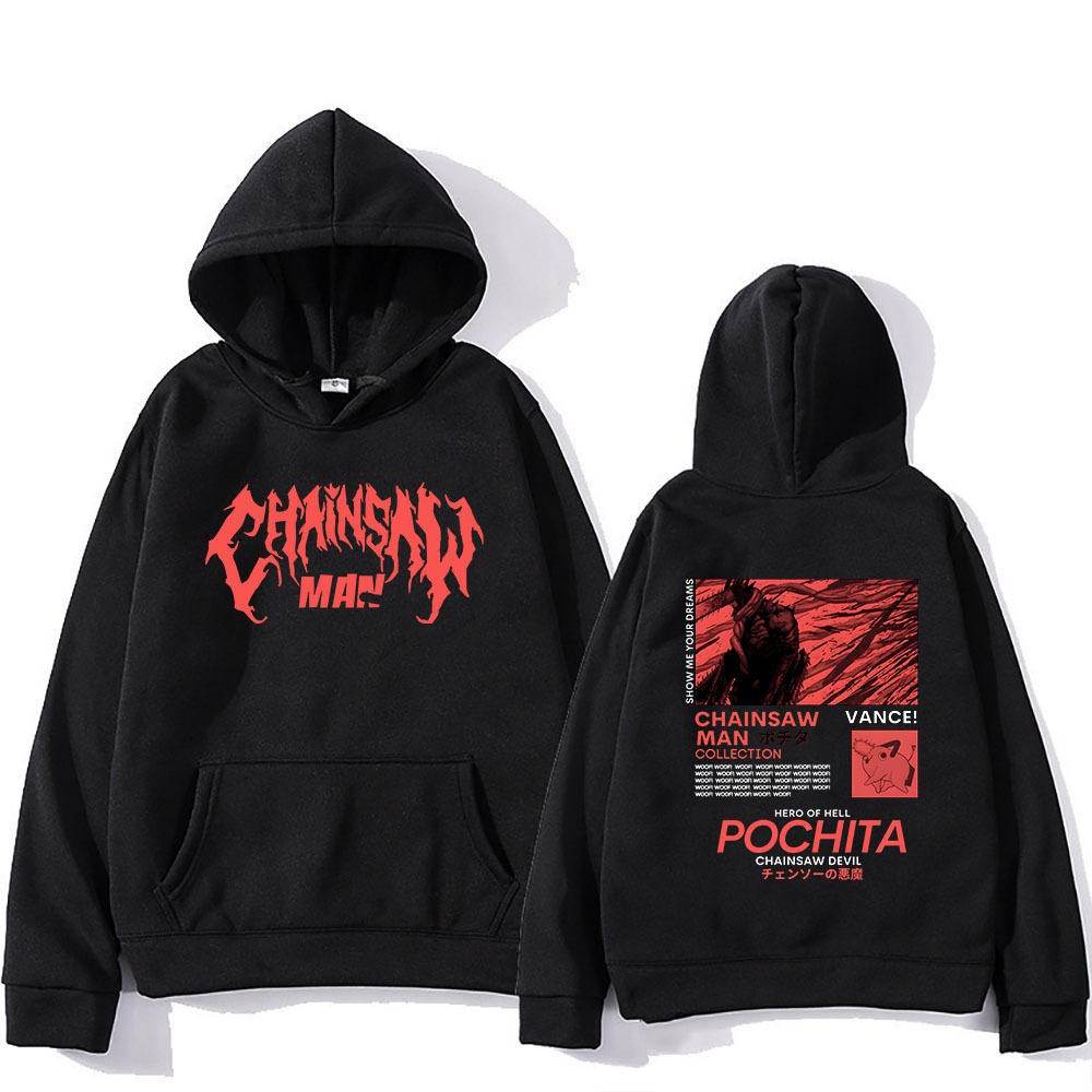 Men's Hoodies Sweatshirts Chainsaw Man Pochita Hoodies Letter Print Sweatshirts Manga Cartoon Graphic Streetwear Long Sleeve Gothic Mens Pullovers 230301, Black
Men's Hoodies Sweatshirts Chainsaw Man Pochita Hoodies Letter Print Sweatshirts Manga Cartoon Graphic Streetwear Long Sleeve Gothic Mens Pullovers 230301, Black