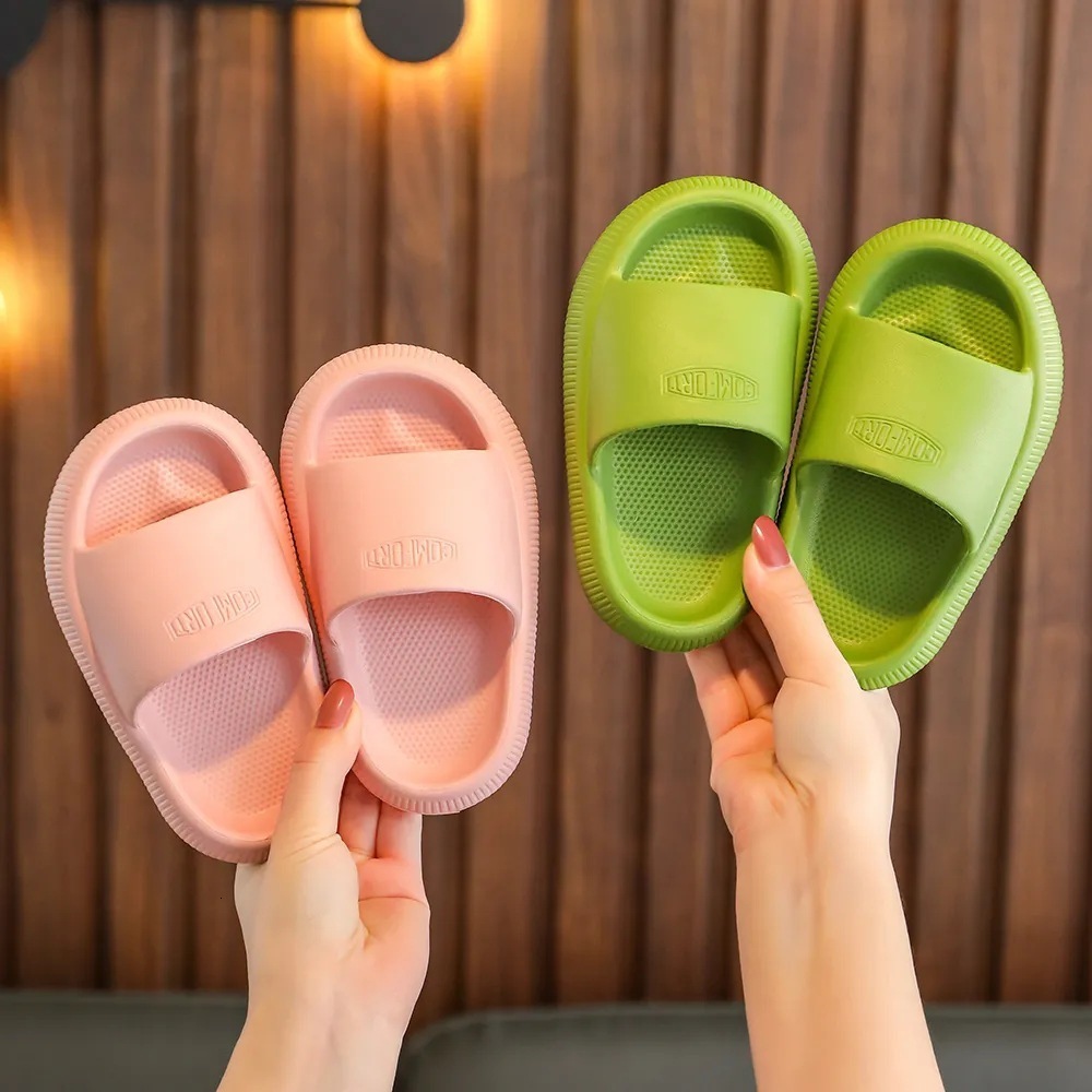 Slipper Kids Girls Boys Slippers Children Home Flats Shoes Soft Summer Non-slip Baby Shoes Indoor Bedroom Slippers Indoor House for Kids 230301
