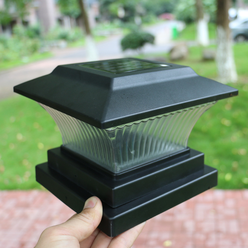 Multiple styles Solar Garden Lights post cap lights Outdoor LED Lighting Deck Fence Light Warm White Bright White Suitable for 4x4 Wooden Posts