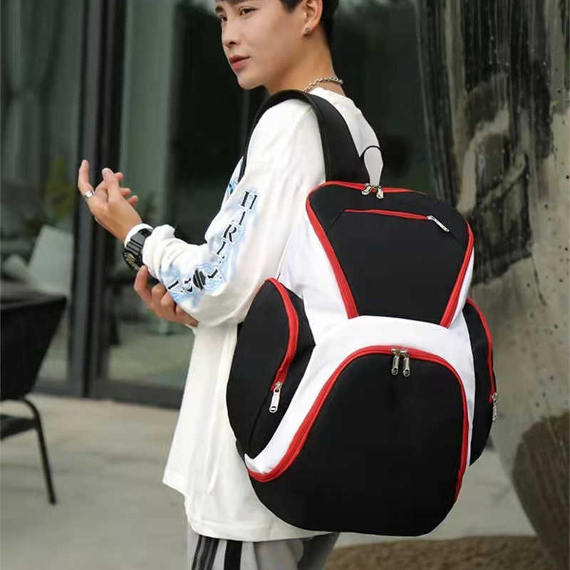 Backpack Personalized Basketball Backpack Men's Sports Gym Bag Youth Football Bag Large Capacity Backpack Custom Printed PatternJ230301